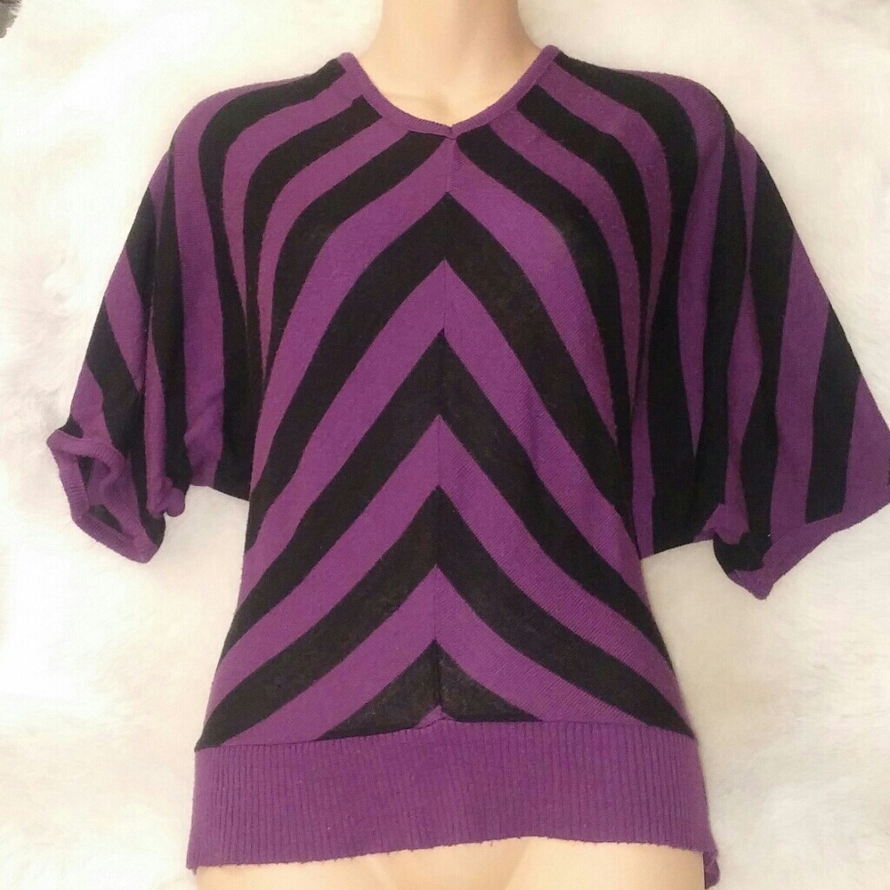 Maurices knit chevron poncho